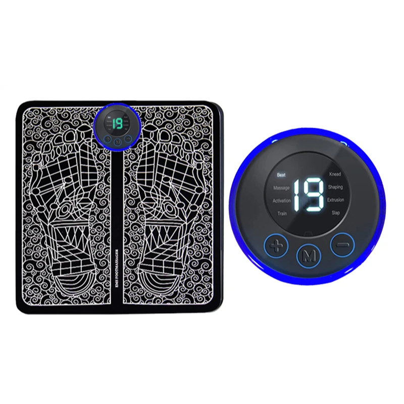 Portable EMS Foot Massager Pad – Foldable & Rechargeable