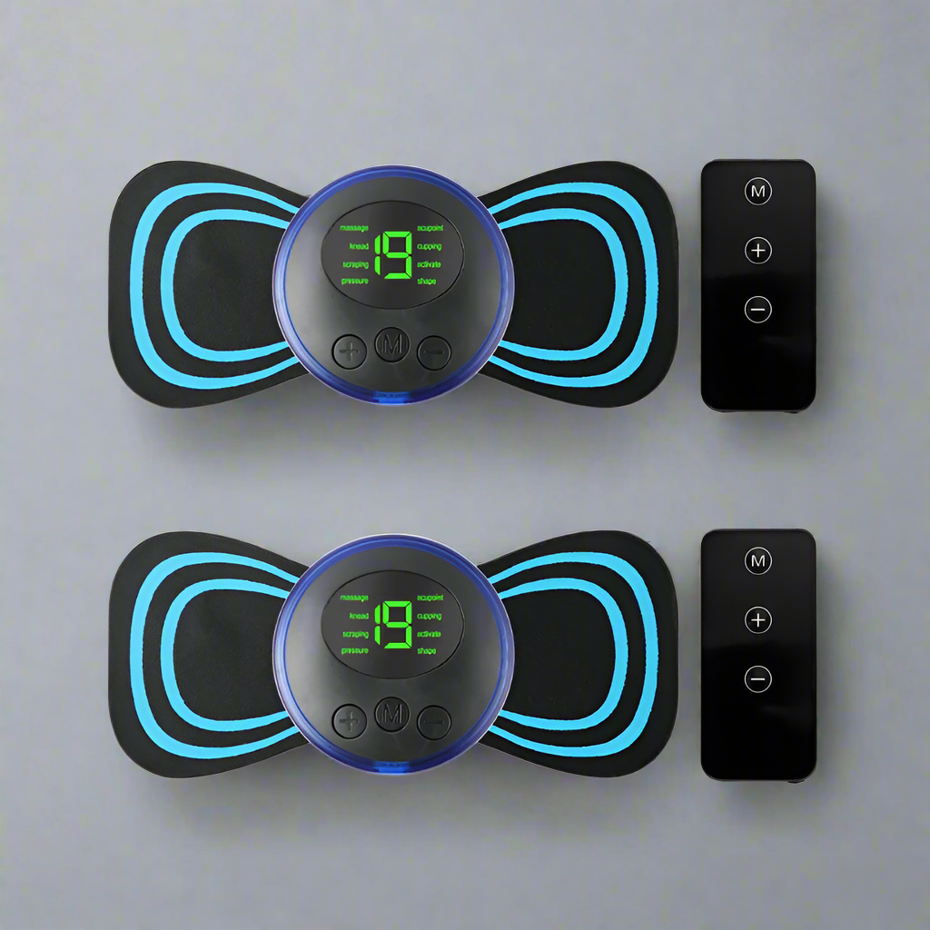 Portable EMS Neck and Body Massager - 2 EMS Main Units