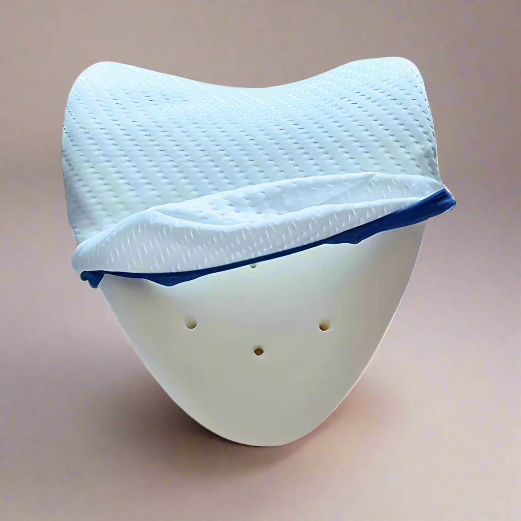 Heart-Shaped Memory Foam Leg Pillow – Soft Ergonomic Knee Support