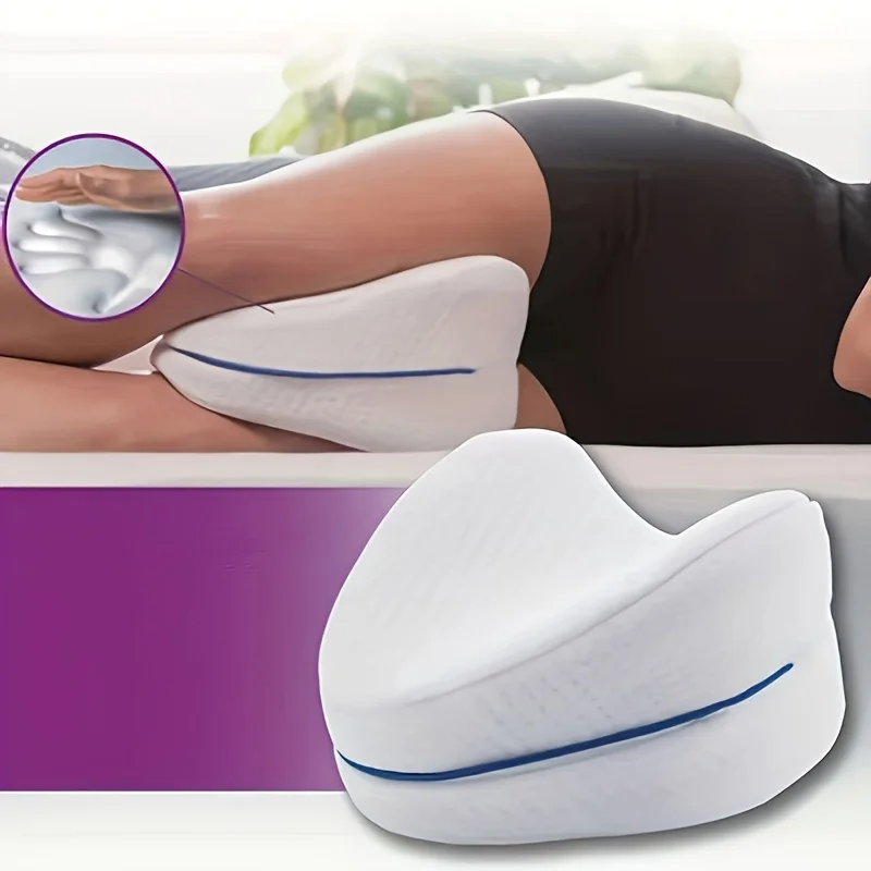 Heart-Shaped Memory Foam Leg Pillow – Soft Ergonomic Knee Support