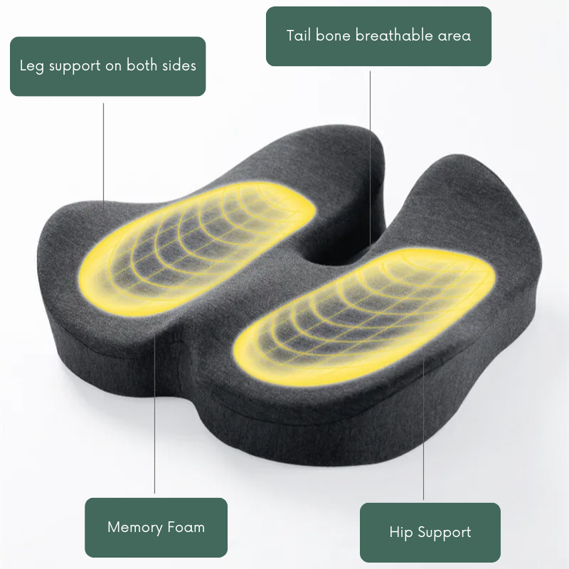 Memory Foam Ergonomic Seat Cushion