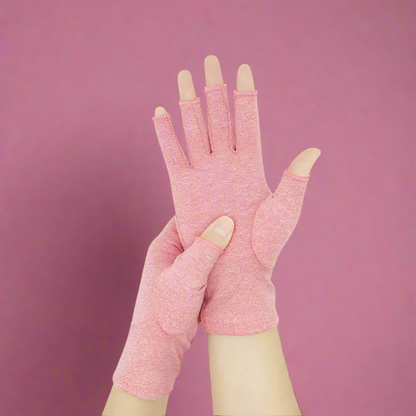 Breathable Compression Gloves – Open-Finger Support