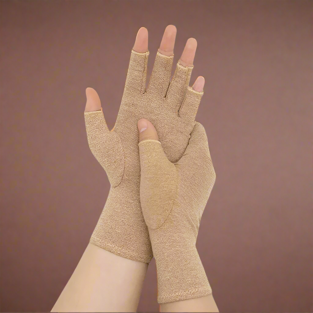 Breathable Compression Gloves – Open-Finger Support