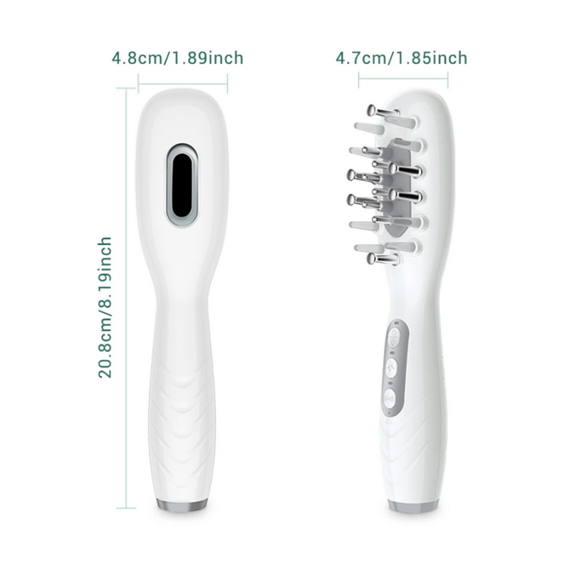 Electric Scalp Massage Comb – LED Light, EMS and Vibration
