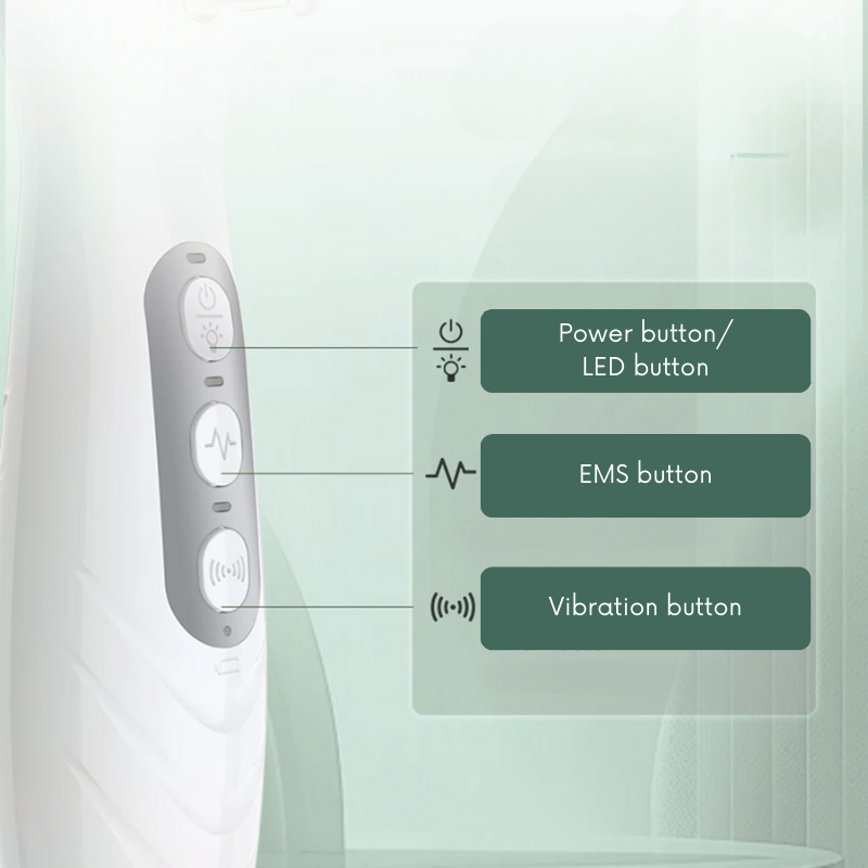 Electric Scalp Massage Comb – LED Light, EMS and Vibration