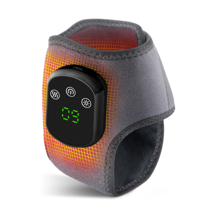 Gentle Heated Ankle Massager with Adjustable Vibration and Warm Compress