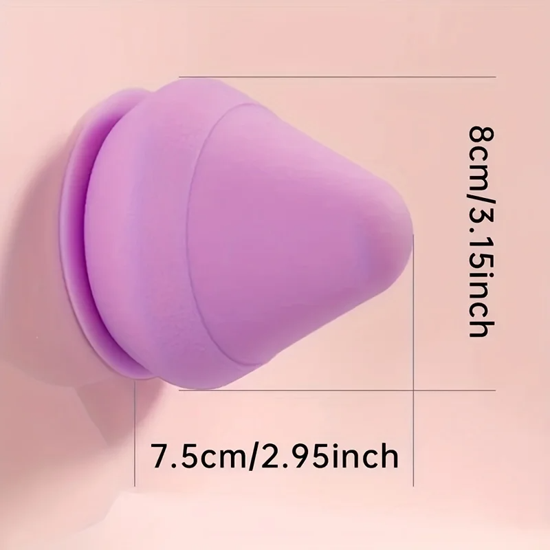 Wall-Mounted Silicone Massage Cone