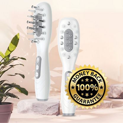 Electric Scalp Massage Comb – LED Light, EMS and Vibration