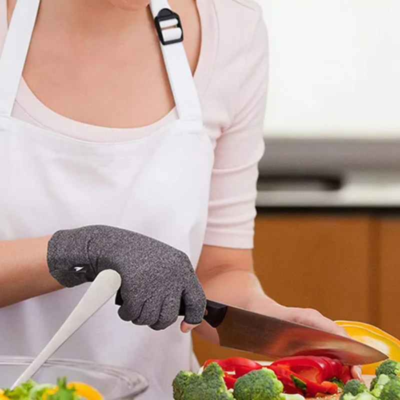 Breathable Compression Gloves – Open-Finger Support