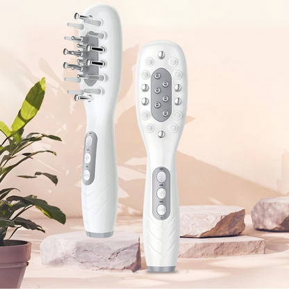 Electric Scalp Massage Comb – LED Light, EMS and Vibration