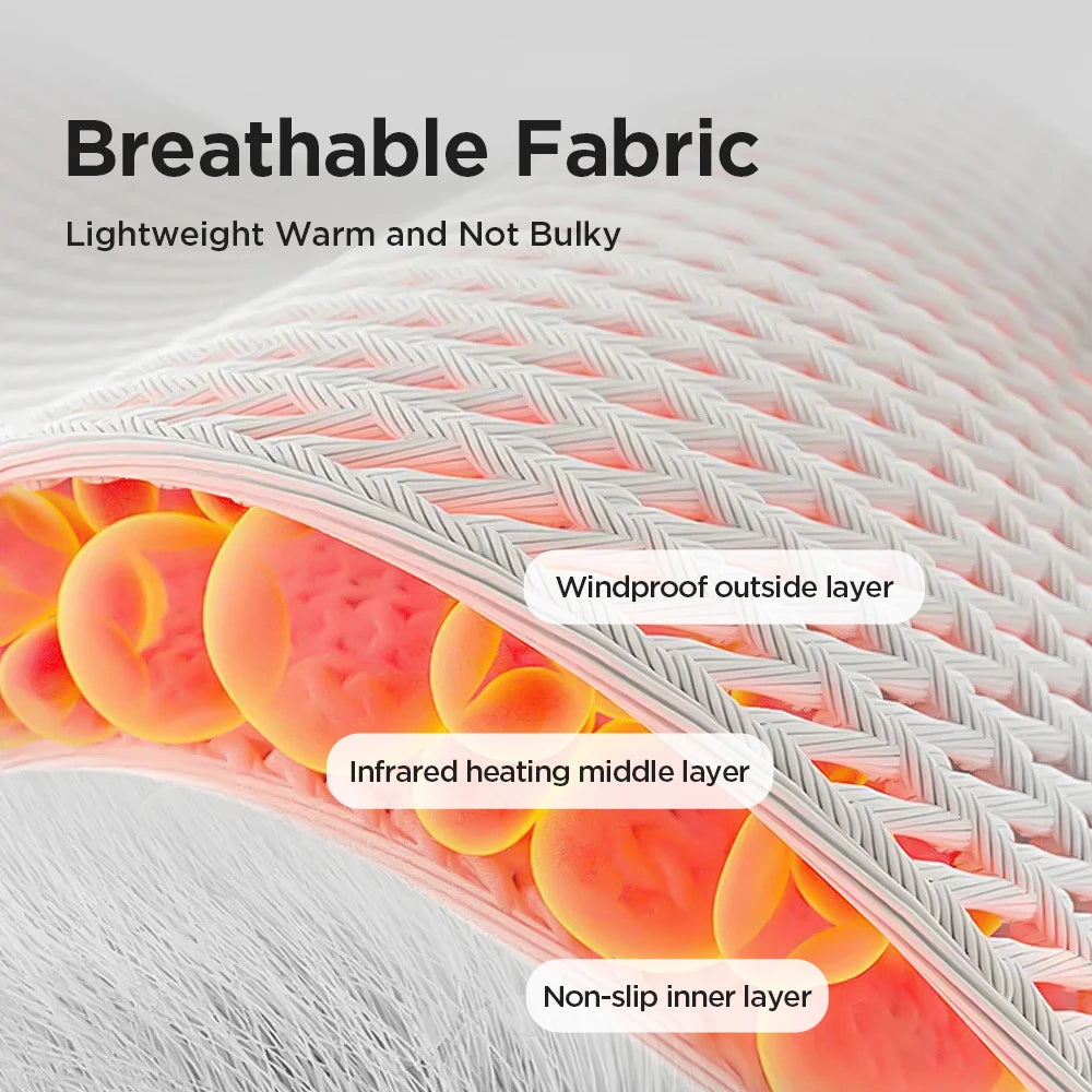 Gentle Heated Wrist Massager – Adjustable Vibration and Warm Compress