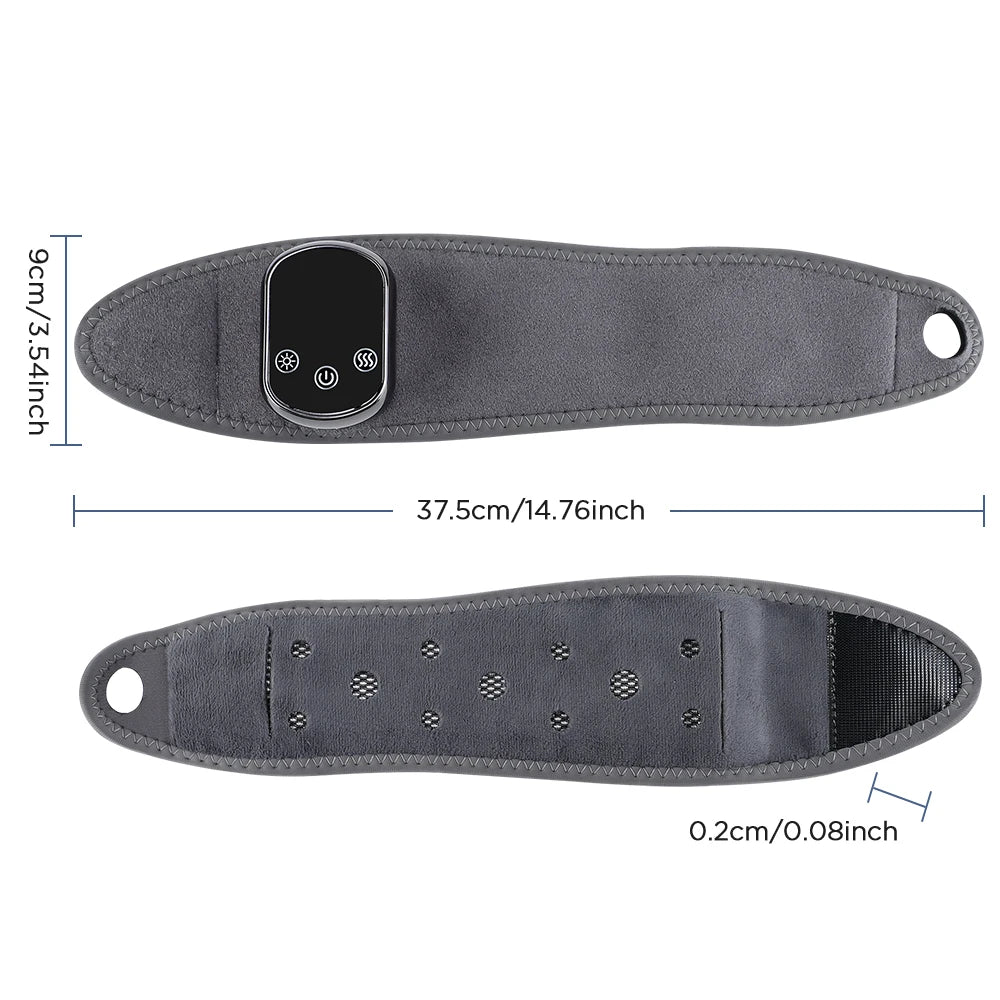 Gentle Heated Wrist Massager – Adjustable Vibration and Warm Compress